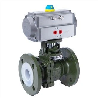 Pneumatic Fluorine Lined Ball On Off Valve