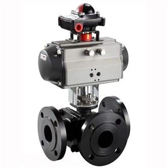 Pneumatic Three Way Ball Valve