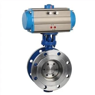 Pneumatic Triple Eccentric Butterfly Control Valve